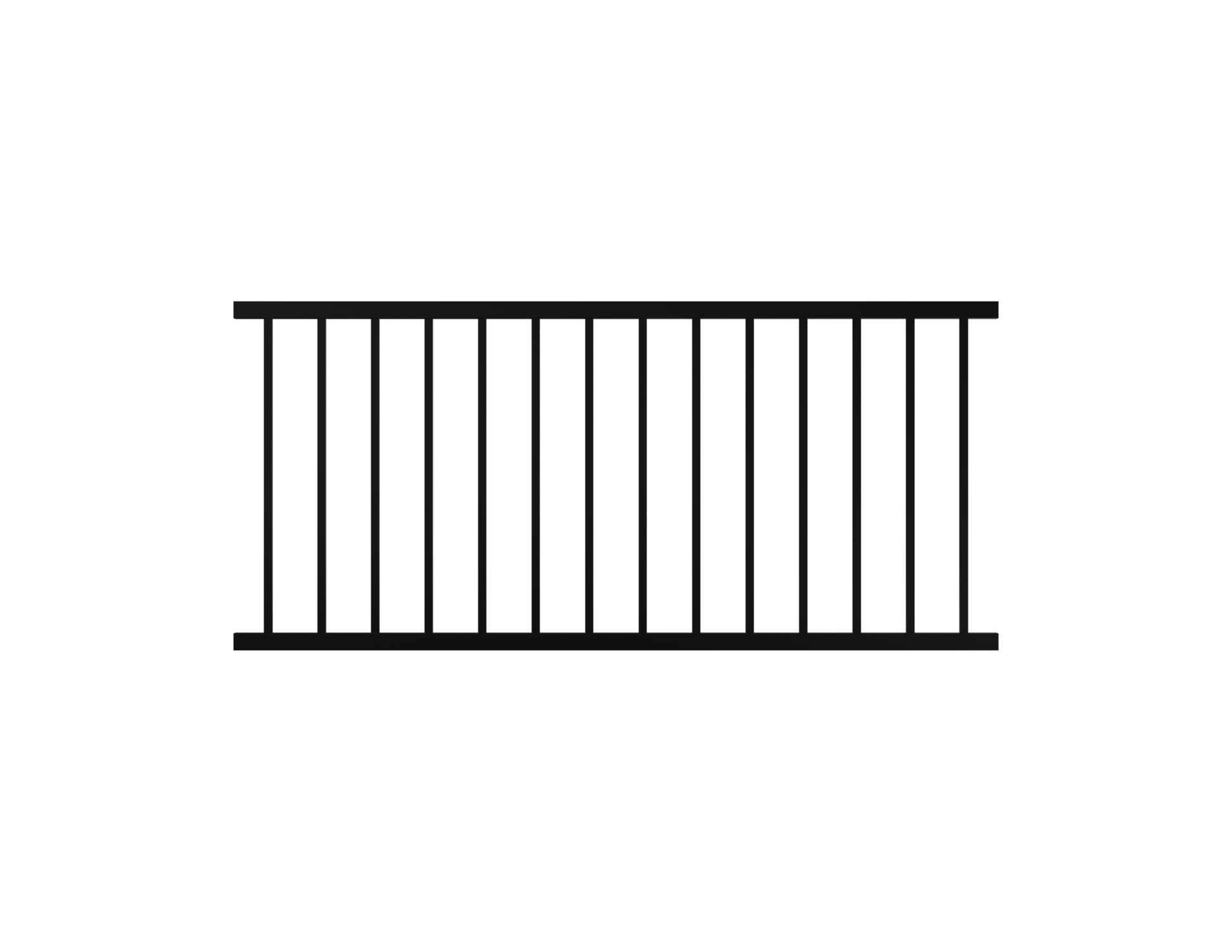6' Stair Picket Rail