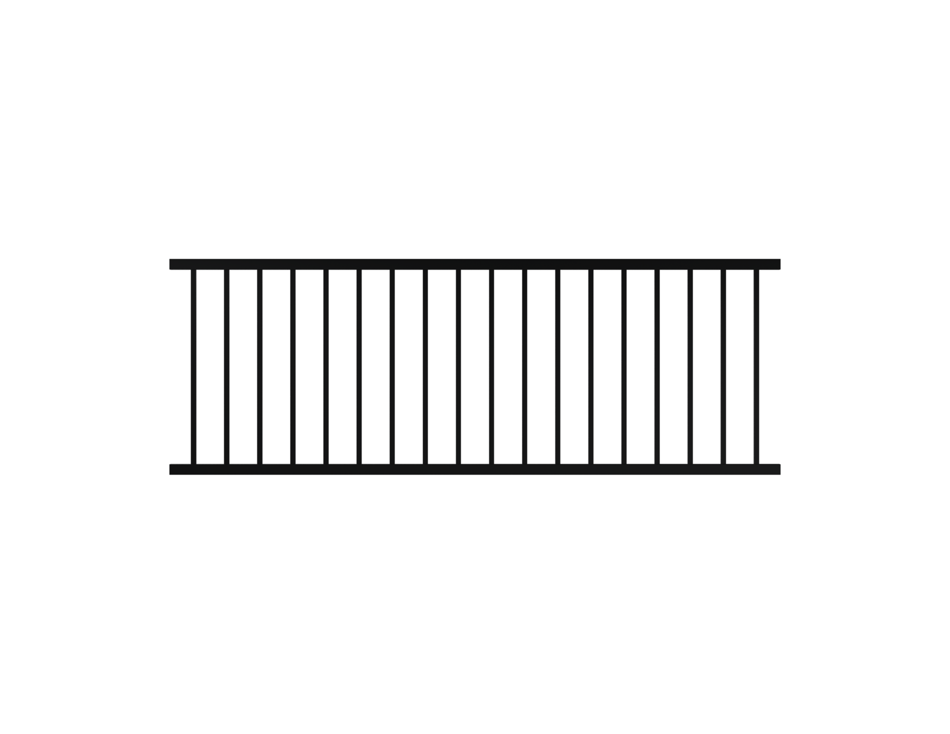 8' Stair Picket Rail